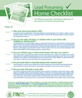 Lead Poisoning Home Checklist